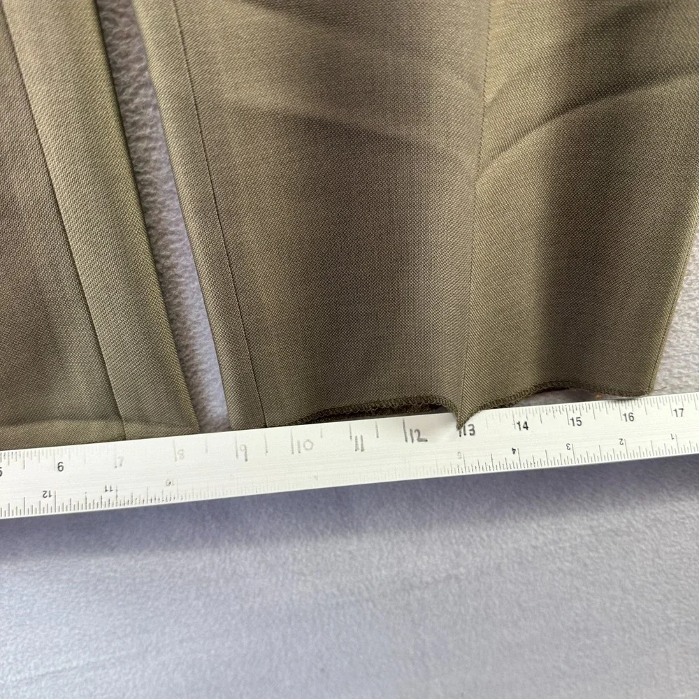 Vintage Sansabelt Dress Pants men's 32 Beige Trousers Unhemmed Slacks Hook NEW